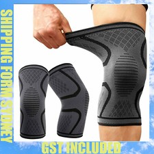 Knee Support Brace Compression Sleeve Arthritis Pain Relief Gym Sports Running
