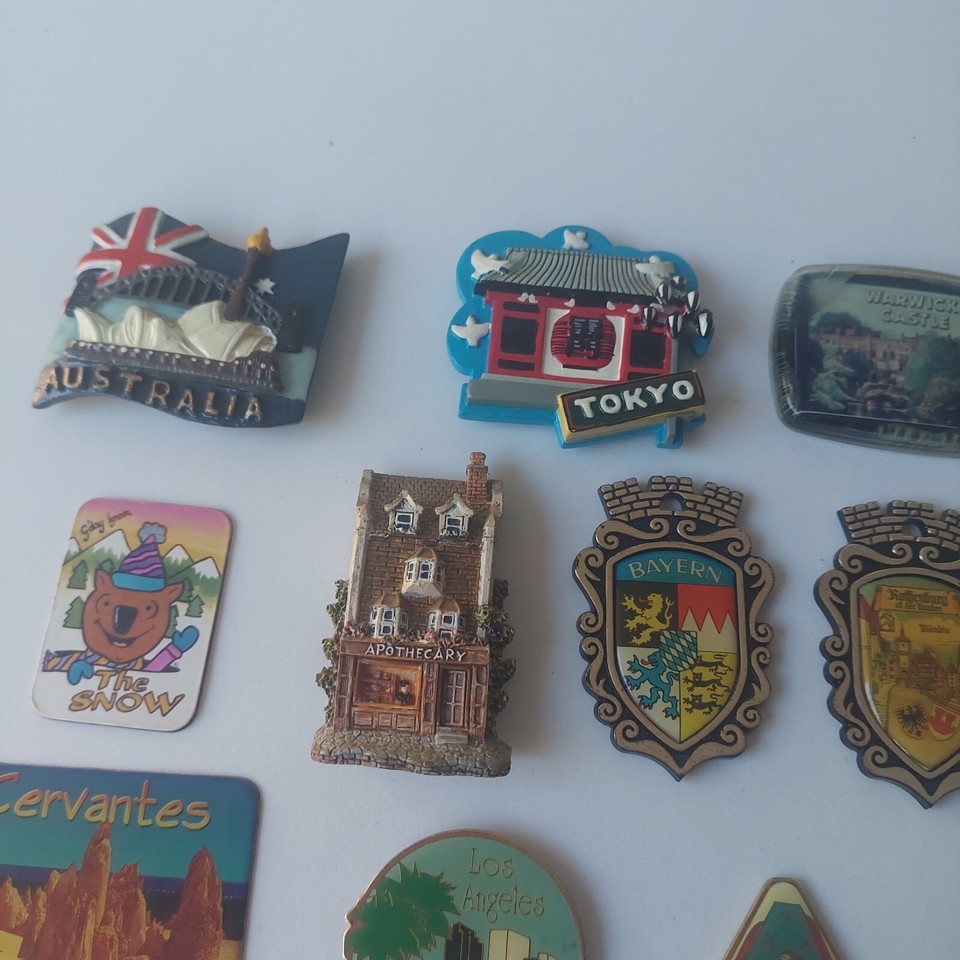 Vintage & Rare Collection Of Fridge Souvenirs Australian