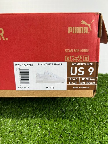 Zapatillas deportivas retro Puma para cancha para mujer talla 9 blancas con cordones 403456-30 - Imagen 14 de 17