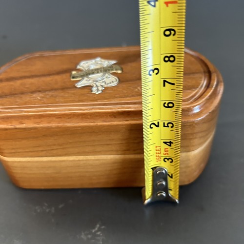 VTG Harley Davidson Trinket Jewelry Box Hand Crafted Artisan Wood By Paul - Picture 13 of 17