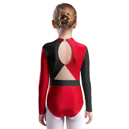Kids Girls Bodysuit Unitard Dancewear Sparkly Jumpsuit Performance Gymnastics - Picture 84 of 104