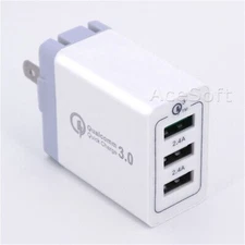3-Port QC3.0 Fast Charge Multi-Port Travel Adapter for Sprint LG V20 LS997 Phone