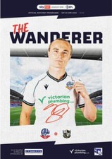 * 2023/24 - BOLTON WANDERERS HOME PROGRAMMES - CHOOSE FROM LIST *