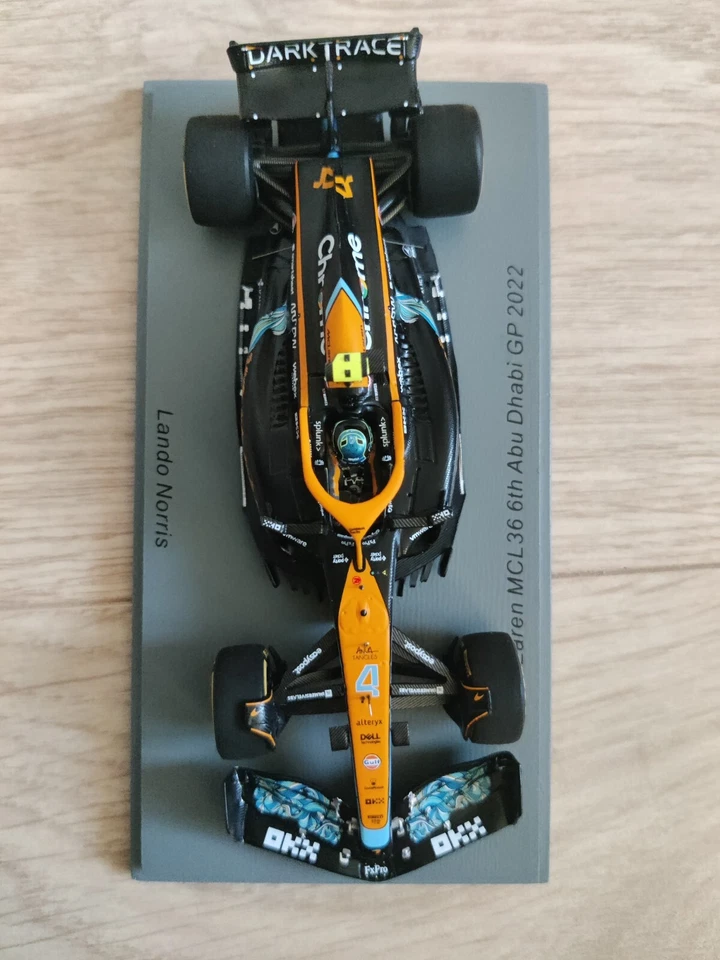 F1 McLaren MCL36, Lando Norris, 6th Abu Dhabi 2022, Spark, 1:43 - Image 2 of 4