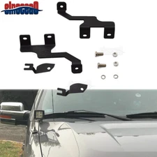 Hood Hinges Front Side View LED Light Bar Mounting brackets For Ford F150 04-14 