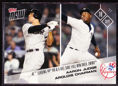 2017 Topps Now 622 Aaron Judge / Aroldis Chapman