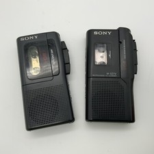 Vintage Sony M-527V  M-507V Microcassette Recorders VOR For Parts Not Working
