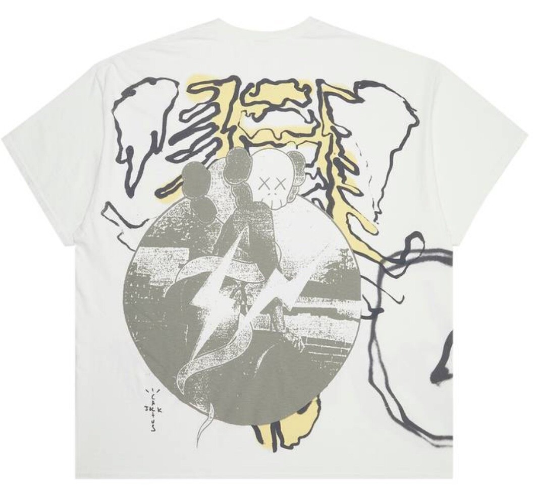 Travis Scott Cactus Jack x Kaws x Fragment Short Sleeve T-Shirt | eBay
