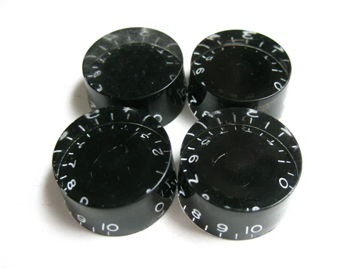 Gibson Les Paul Studio Guitar Black Knobs Set for Project Upgrade