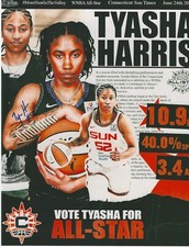 TYASHA HARRIS Signed 8.5x11 Photo Signed REPRINT Basketball WNBA Connecticut Sun