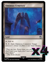 MTG - Ominous Cemetery - Universes Beyond: Doctor Who - Near Mint - Playset (X4)