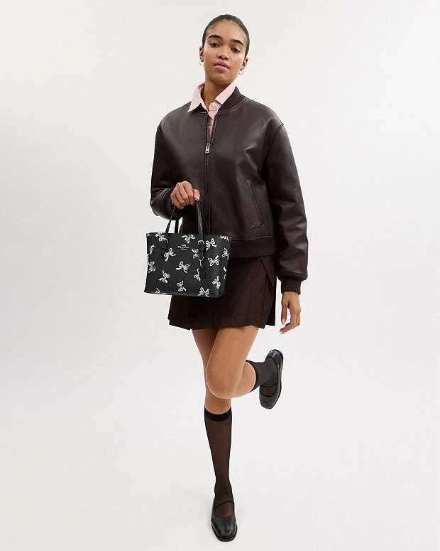 Borsa Coach Mollie nuova con etichetta 25 con stampa fiocco stile CY648 $375