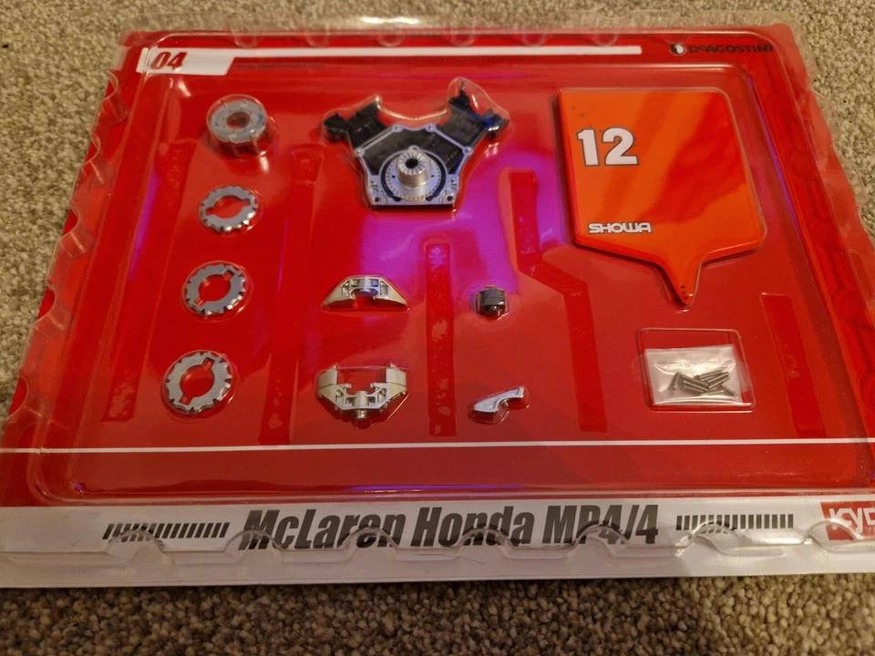 1/8 DEAGOSTINI Construire Votre Mclaren MP4/4 Ayrton Senna #4 Pochette & Freins - Photo 2/2