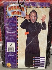 Children's Halloween Black Horror Robe Size 5-7 Years