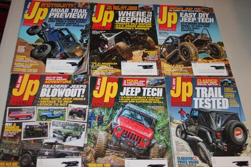 JP Jeep Magazine, Lot of 6 Jeep Magazine Issues from 2019, All Jeeps!