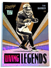 2021 Panini Prestige Football #LL-24 Tiki Barber Living Legends Insert