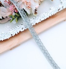 3 Meter Edge Craft trim embellishment sew on Gota Zari Sparkling Lace