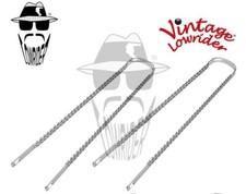 2 VintageLowrider 26" DoubleSquare Twist Replacement Fender Brace Chrome Bicycle
