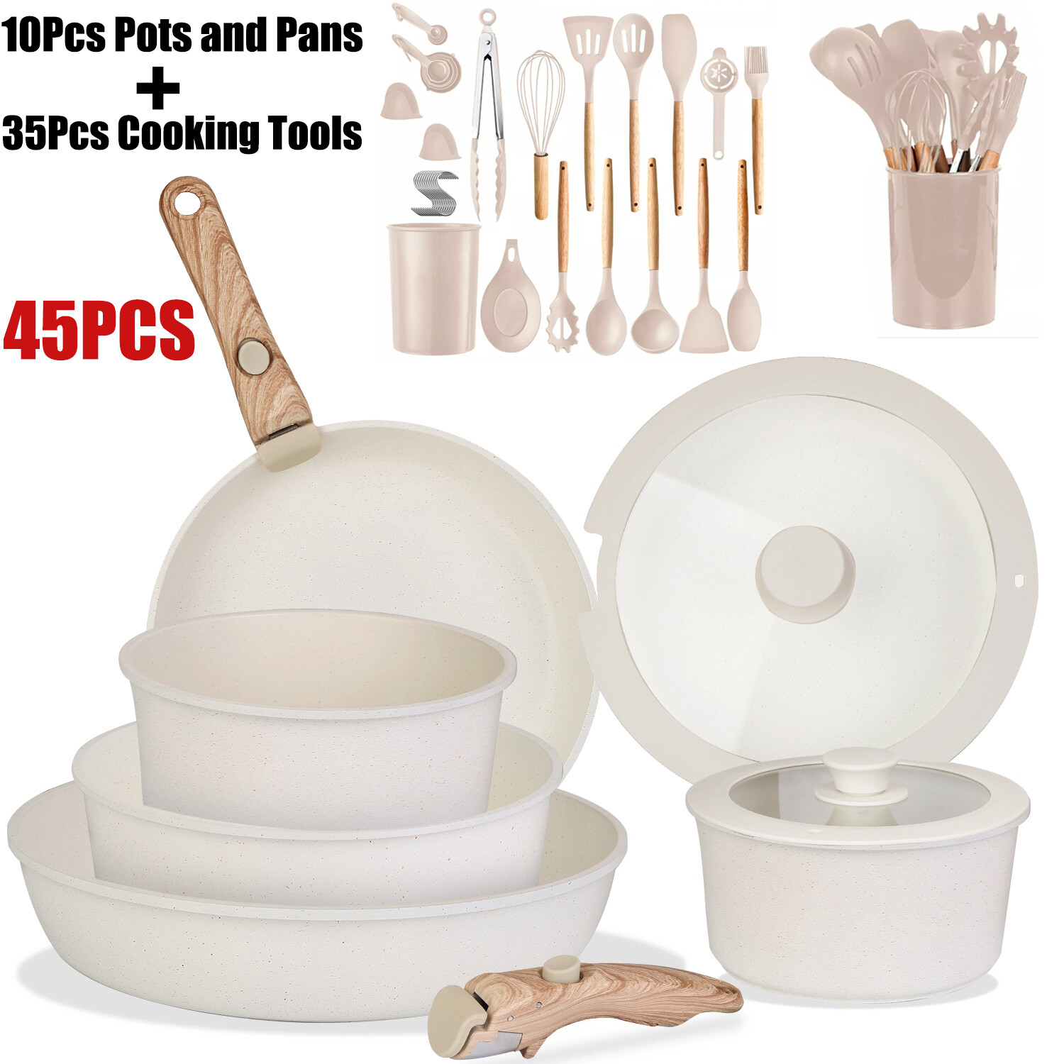 45-Piece Non-Stick Cookware Set