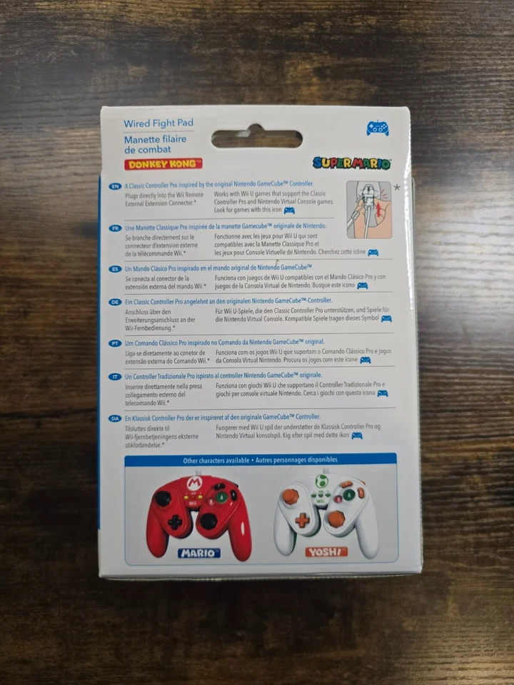 Nintendo Wii DONKEY KONG Controller Wired Fight Pad 085-006 BRAND NEW SEALED - Image 3 of 4