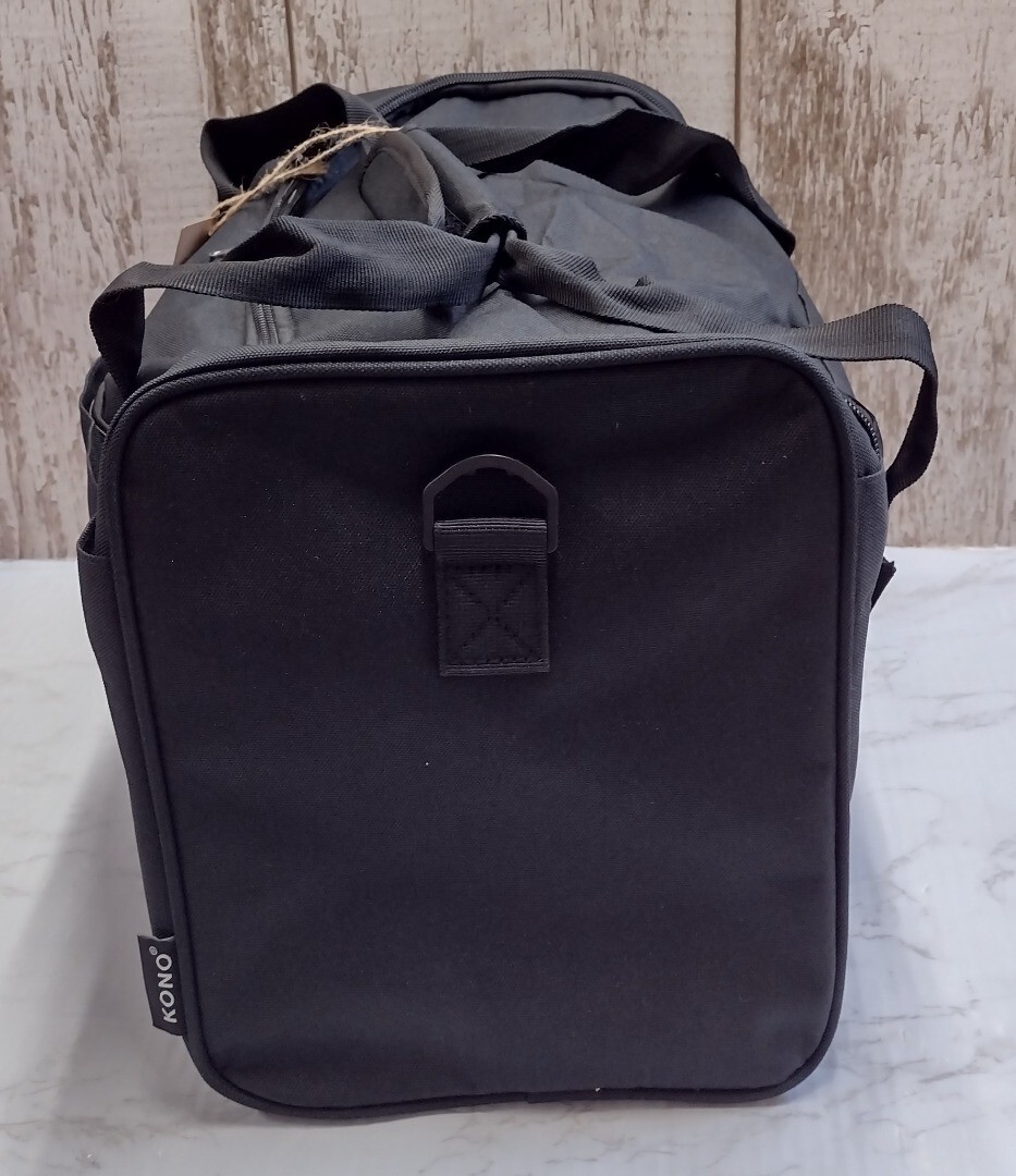 KONO Black Carry Cabin Under seat Travel Holdall Bag 20L 40x20x25cm