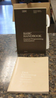 Lot of (2) Vintage IBM BASIC Handbook & Disk Operating System Guides - ET24