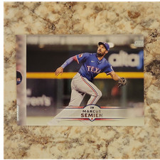 Topps 2025 Stadium Club Base Set #55 Marcus Semien Texas Rangers Baseball Card