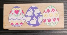 Easter Egg Border Rubber Stamp ALL NIGHT MEDIA 600E Made in USA