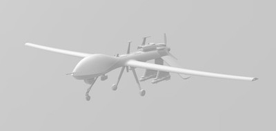 1/144 3D-Printed US MQ-1C Gray Eagle Unpainted