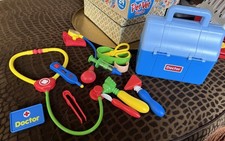Lakeshore Doctor's Kit Pretend Play Medical Tools Set with Blue Case
