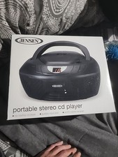 Jensen CD-475 Portable CD Player with AM/FM Stereo Radio Color Black - Open Box