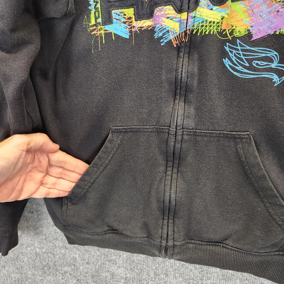 Tony Hawk Sudadera con Capucha Juvenil XL 18/20 Negra Cremallera Completa Sherpa Forrada Patinador Chaqueta Niños Foto 3 de 4