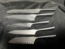 5 Piece Calphalon Katana Series Kitchen Knife Set VG-1 Japanese Steel