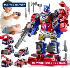 MSKOLER Robot Toys for Kids 3-5 Magnet Transforming Robot 5-in-1 Educational Toy