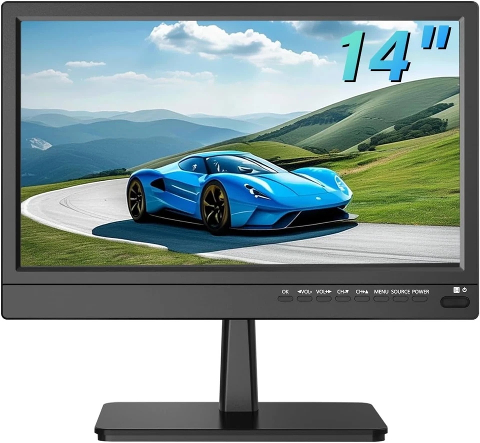 14-Inch Portable TV with Multi-Device Connectivity - Perfect for Home & Travel - Image 3 of 4