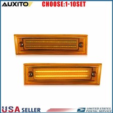 Full LED Side Marker Lights Amber For 81-91 GMC Chevy C10 C20 C30 Pickup 2-10X
