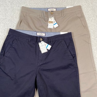 Flag & Anthem Nashville Straight Pants Mens 36x30 Navy Khaki Chino 2 Pack NWT