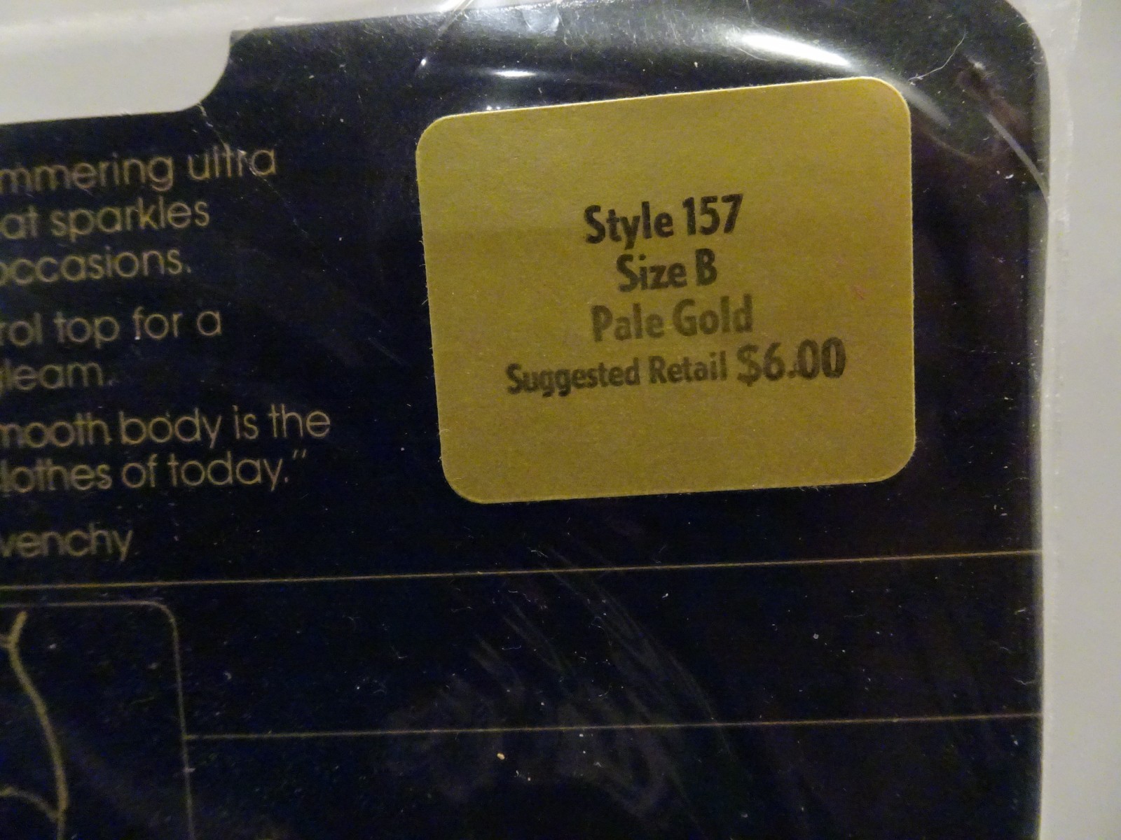 LOT 4 Vintage Givenchy Body Gleamers Pantyhose Sandaltoe Size A B Silver Fox ++ thumbnail 6