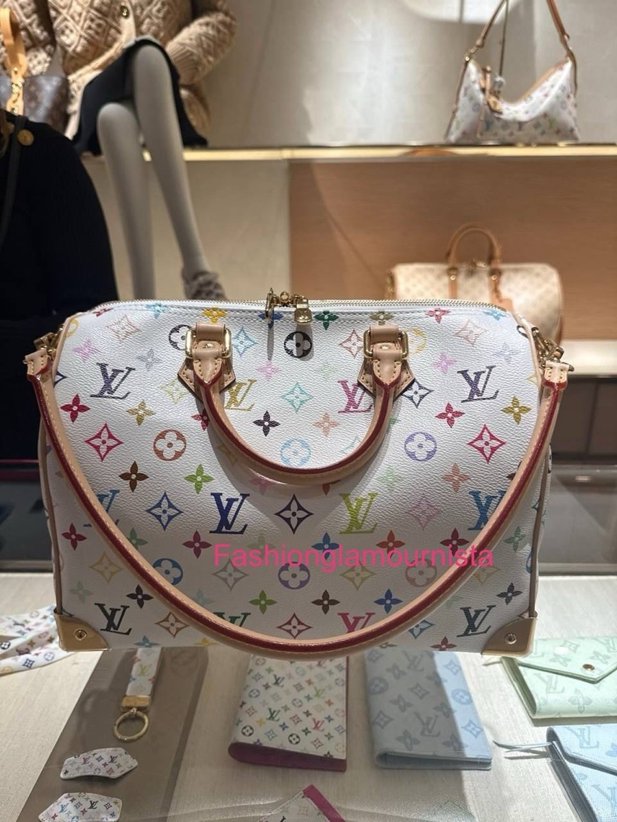 BNIB Louis Vuitton X Takashi Murakami 2026 Speedy 30 Soft White
