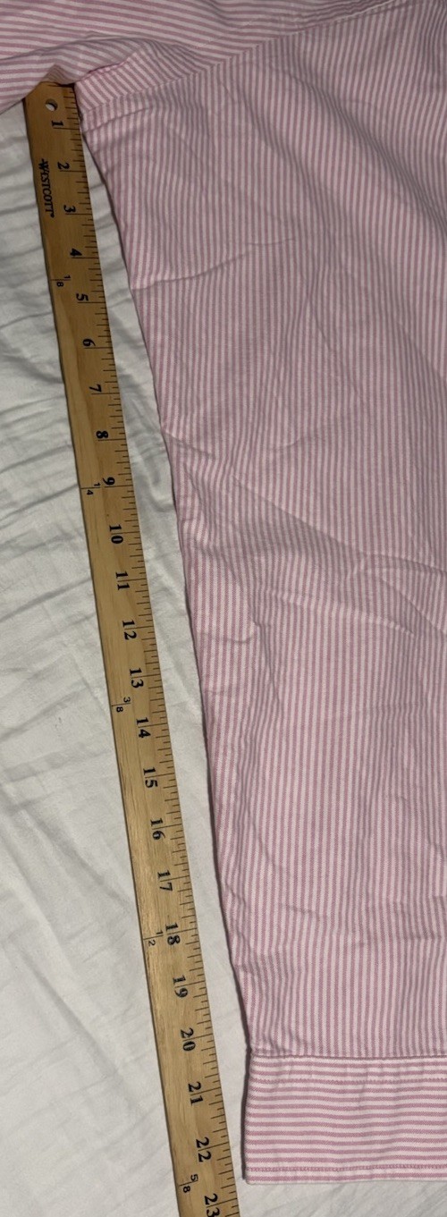 Polo Ralph Lauren Mens Classic Fit Striped Oxford Shirt in Pink Multi Size 2XLT thumbnail 2