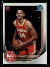 Asa Newell RC 2025-26 Bowman Basketball Chrome Rookie Red RC Logo Hawks [xlv1