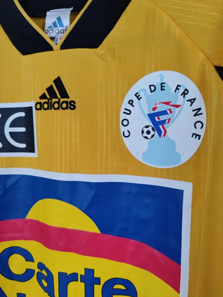 Maillot Porté Coupe De France shérif OUDJANI Wasquehal V Valenciennes 23/01/1999 - Photo 4/4