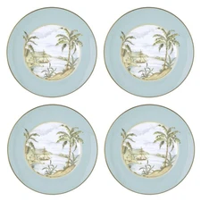 897265 British Colonial Tradewind Accent Plates, Set of 4