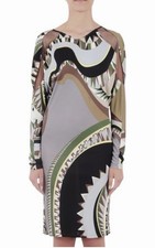 Emilio Pucci Niki Print Dress A Viscose-elastane Jersey Material NEW WITH TAG S