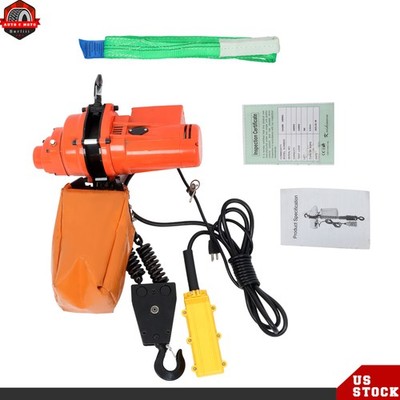 Electric Chain Hoist 2200lbs, 10 ft Wired Remote Control, 10ft Lift Height