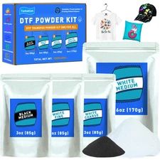 Yamation DTF Powder Kit Fine Medium Coarse for DTF Printers