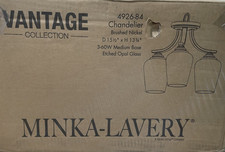 Minka Lavery 4926-84 Vantage Semi-Flush Ceiling Chandelier - Brushed Nickel