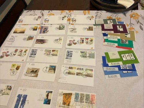 ISRAEL-(-2003-)-lot of 18-FDC'S of Israel Postal History & BULLETINS-# 97