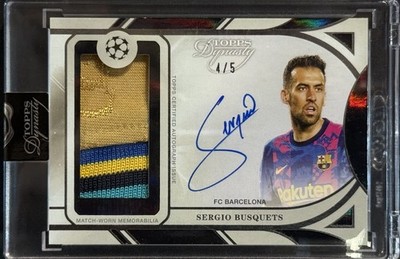 レア商品　FC Barcelona  クラブ　エスクード　オーナメント 2024-25 Topps Dynasty Barcelona Sergio Busquets On Card Auto Match