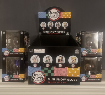 #ad Demon Slayer Mini Snow Globes: Tanjiro Zenitsu Nezuko amp; Inosuke INCLUDES ALL 4 $74.99